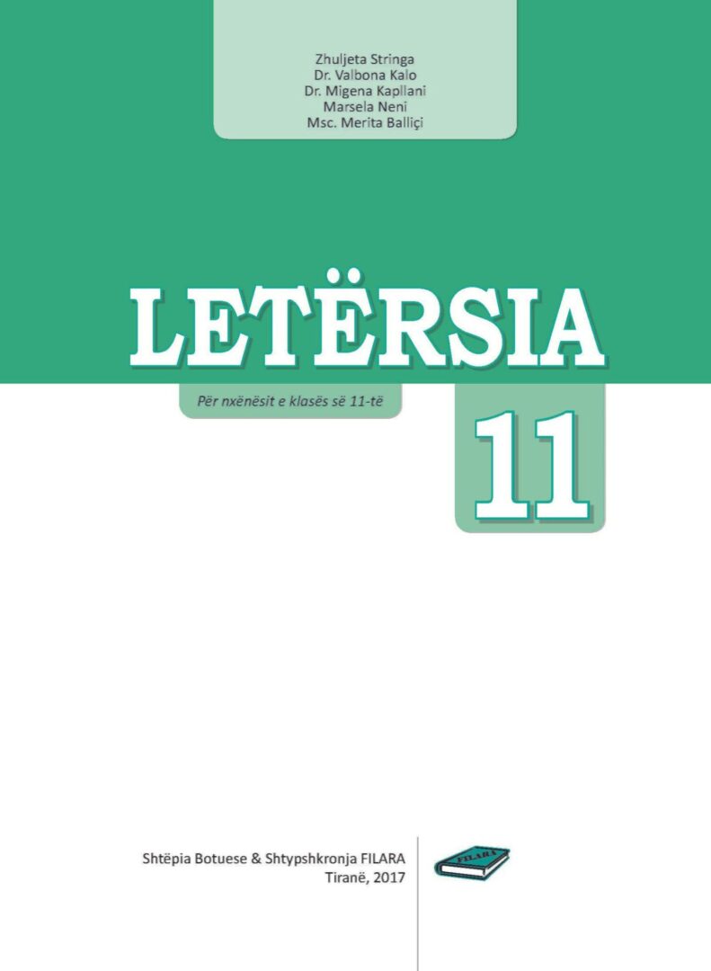 Letersia Klasa 11 Shtepia Botuese Filara