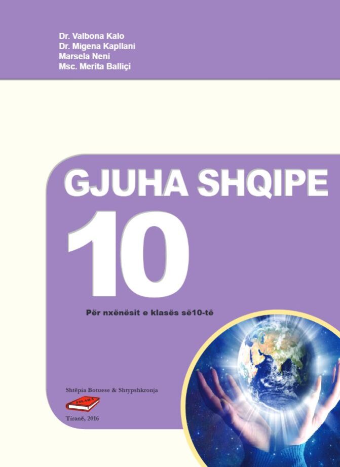 Shqipe Klasa 10 Gjuha Shqipe 10 Shqiperi - Albanian Education